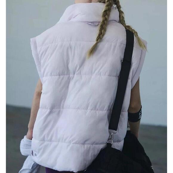 $148 Free People FP Movement Performance In A Bubble Puffer Vest Women's S Pink - Picture 5 of 13